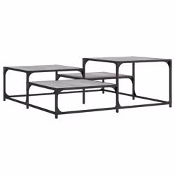 Tavolino Salotto Grigio Sonoma 107x107x40 cm Legno Multistratocod mxl 134205 - Vista aggiuntiva 2