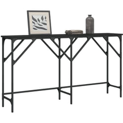 Tavolino Consolle Nero 140x29x75 cm in Legno Multistrato Vidaxl 21809