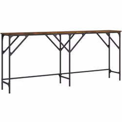 Aggiungete un tocco di eleganza alla vostra entrata, al soggiorno o al corridoio con questo elegante tavolo consolle. Materia ...
