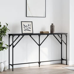 Tavolino Consolle Nero 140x23x75 cm in Legno Multistrato Vidaxl 85290