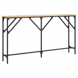 Tavolino Consolle Rovere Sonoma 140x23x75 cm Legno Multistratocod mxl 108538 - Vista aggiuntiva 2