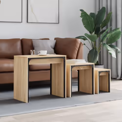 Questi 3 tavolini da salotto impilabili sono l'alternativa perfetta per gli appartamenti piccoli o per qualsiasi area con uno ...