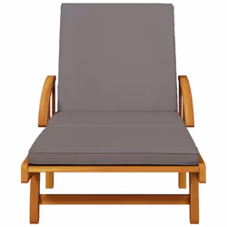 VidaXL 3206363 sedia da esterno Salone Seduta imbottita Legno di acacia Grigio - Vista aggiuntiva 4