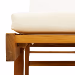 VidaXL 3206367 sedia da esterno Salone Seduta imbottita Legno di acacia Crema, Bianco - Vista aggiuntiva 8