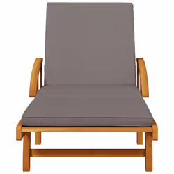 VidaXL 3206368 sedia da esterno Salone Seduta imbottita Legno di acacia Grigio - Vista aggiuntiva 4