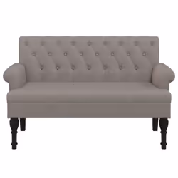Panca con Schienale Tortora 120x62x75,5 cm in Tessutocod mxl 131839 - Vista aggiuntiva 3