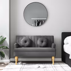 Panca con Cuscini Grigio Scuro 113x64,5x75,5 cm in Tessutocod mxl 131840 - Vista aggiuntiva 3