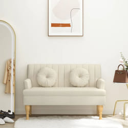 Panca con Cuscini 113x64,5x75,5 cm in Lino vidaXL438962