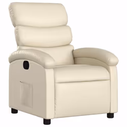 Poltrona Reclinabile Crema in Similpellecod mxl 83596 - Vista aggiuntiva 2