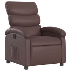 Poltrona Reclinabile Marrone in Similpellecod mxl 107528 - Vista aggiuntiva 2