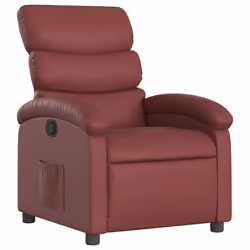 Poltrona Reclinabile Rosso Vino in Similpellecod mxl 107529 - Vista aggiuntiva 2
