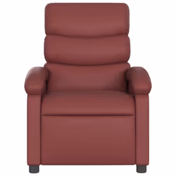 Poltrona Reclinabile Rosso Vino in Similpellecod mxl 107529 - Vista aggiuntiva 3