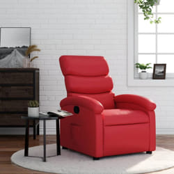 Vidaxl - Poltrona Reclinabile Rossa in Similpelle 23631