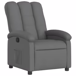 Poltrona Reclinabile in Tessuto Grigio Scurocod mxl 83499 - Vista aggiuntiva 2