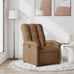 Vidaxl - Poltrona Reclinabile in Tessuto Marrone 73278