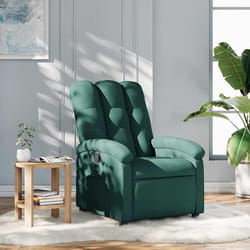 Poltrona Reclinabile in Tessuto Verde Scurocod mxl 131418