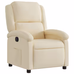 Poltrona Reclinabile in Tessuto Cremacod mxl 107806 - Vista aggiuntiva 2