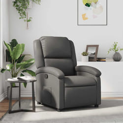 Poltrona Reclinabile Grigia in Similpellecod mxl 131782