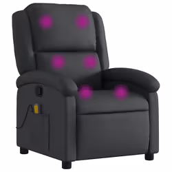 VidaXL 371793, Pelle, Nero, Schiuma, 110 kg, 710 mm, 865 mm
