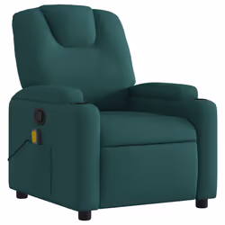 Poltrona Massaggiante Reclinabile Verde Scuro in Tessutocod mxl 83879 - Vista aggiuntiva 3