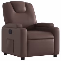 Poltrona Reclinabile Marrone in Similpellecod mxl 131823 - Vista aggiuntiva 2
