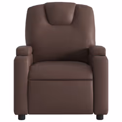 Poltrona Reclinabile Marrone in Similpellecod mxl 131823 - Vista aggiuntiva 3