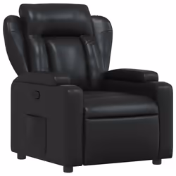 Poltrona Reclinabile Nera in Similpellecod mxl 107891 - Vista aggiuntiva 2