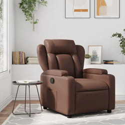 Vidaxl - Poltrona Reclinabile Marrone in Similpelle 692447