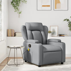 Poltrona Reclinabile Grigia in Similpellecod mxl 83926