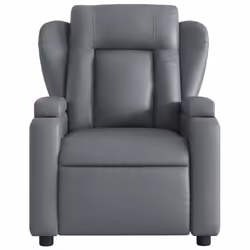 Poltrona Reclinabile Grigia in Similpellecod mxl 83926 - Vista aggiuntiva 3