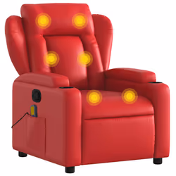 VidaXL 372439, Ecopelle, Rosso, Schiuma, 110 kg, 770 mm, 945 mm