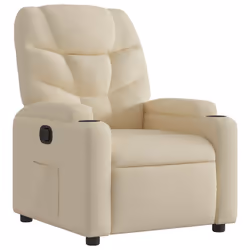 Poltrona Reclinabile in Tessuto Cremacod mxl 107895 - Vista aggiuntiva 2