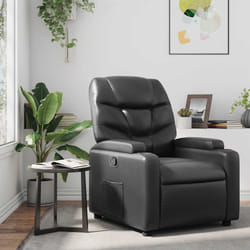 Poltrona Reclinabile Nera in Similpellecod mxl 107897