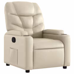 Poltrona Reclinabile Crema in Similpellecod mxl 83930 - Vista aggiuntiva 2