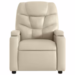 Poltrona Reclinabile Crema in Similpellecod mxl 83930 - Vista aggiuntiva 3