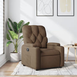 Vidaxl - Poltrona Reclinabile in Tessuto Marrone 658200