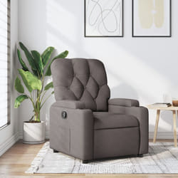 Vidaxl - Poltrona Reclinabile in Tessuto Tortora 276072