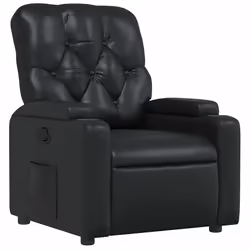 Poltrona Reclinabile Nera in Similpellecod mxl 107901 - Vista aggiuntiva 2