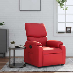 Poltrona Reclinabile Rossa in Similpellecod mxl 131857