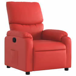 Poltrona Reclinabile Rossa in Similpellecod mxl 131857 - Vista aggiuntiva 2