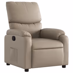 Poltrona Reclinabile Cappuccino in Similpellecod mxl 107874 - Vista aggiuntiva 2