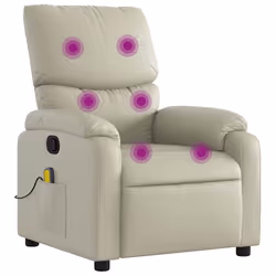 VidaXL 373442, Ecopelle, Crema, Schiuma, 110 kg, 750 mm, 990 mm