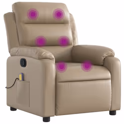 VidaXL 373499, Ecopelle, Cappuccino, Schiuma, 110 kg, 750 mm, 925 mm