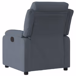 vidaXL Poltrona Reclinabile Grigio Scuro in Velluto - Vista aggiuntiva 3