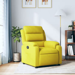 Vidaxl - Poltrona Reclinabile Gialla in Velluto 70392