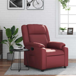 Poltrona Reclinabile Rosso Vino in Similpellecod mxl 108118