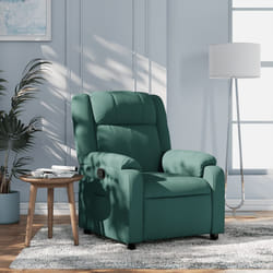 Poltrona Reclinabile in Tessuto Verde Scurocod mxl 132096