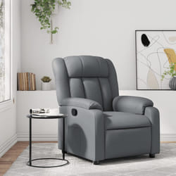 Vidaxl - Poltrona Reclinabile Grigia in Similpelle 29206