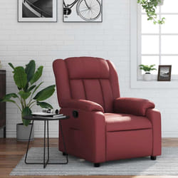 Poltrona Reclinabile Rosso Vino in Similpellecod mxl 107990