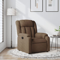 Poltrona Reclinabile in Tessuto Marronecod mxl 84011